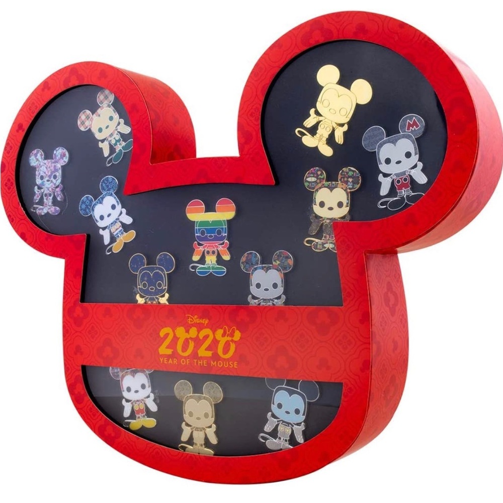Funko x Loungefly Disney ptrading pins. New. Mickey shaped box Limited edition